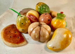 Piedra de Verano Frutas Verduras Onix Mexicano Pulido Tallado Lote Lg 10 PCS