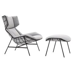 Summerset Lounge-Set für draußen: Sessel mit Ottomane by Christophe Pillet