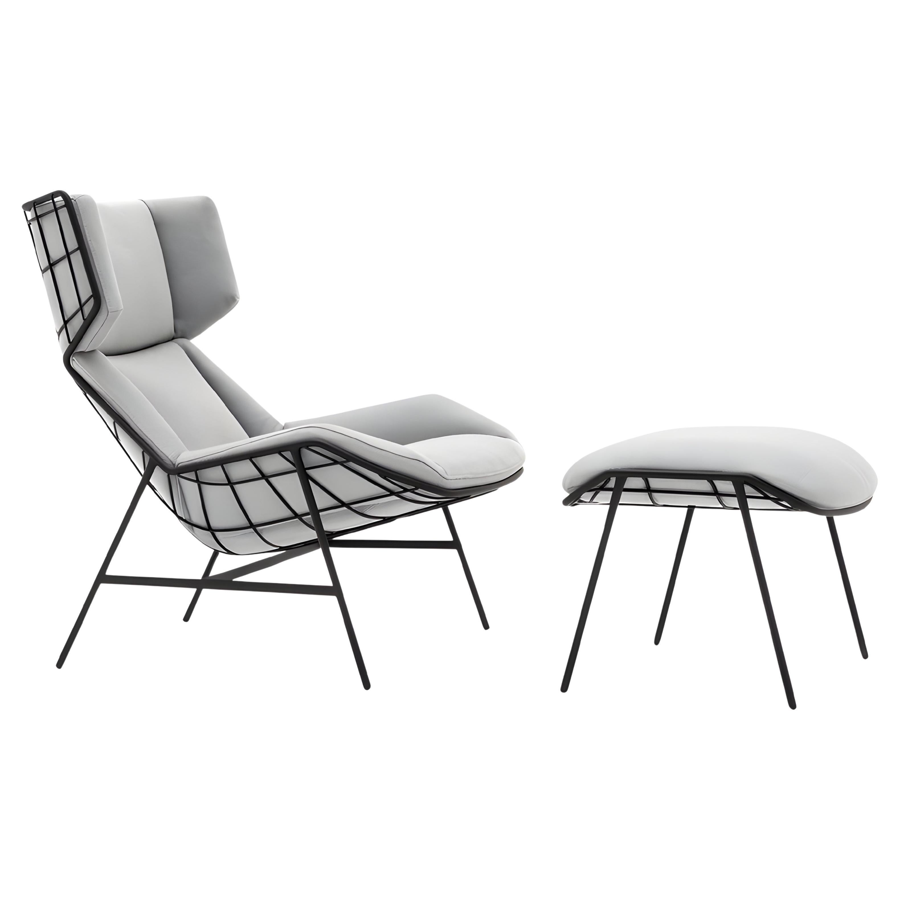 Summerset Lounge-Set für draußen: Sessel mit Ottomane by Christophe Pillet im Angebot