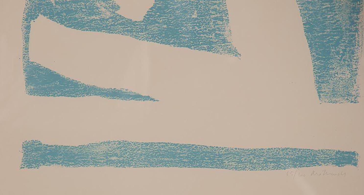American Summertime In Italy 'With Blue' Lithograph by Robert Motherwell