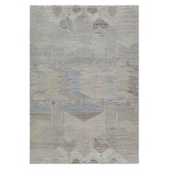 "Summit" Modern Abstract Geometric Cream Beige Carpet by Doris Leslie Blau