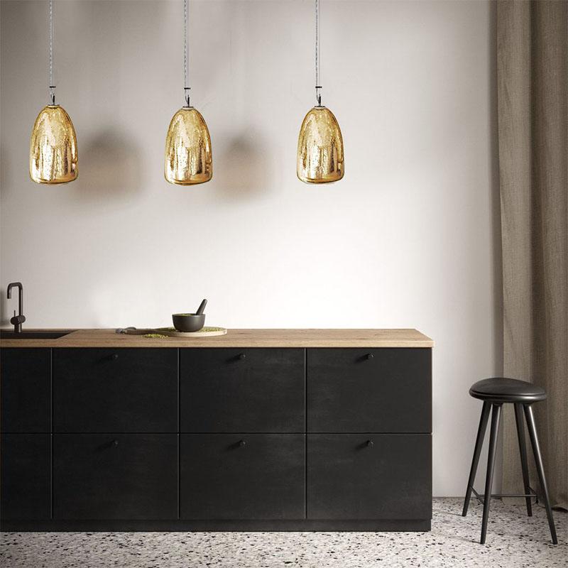 American Summit Pendant Lighting in Gold from the Charmed Collection For Sale