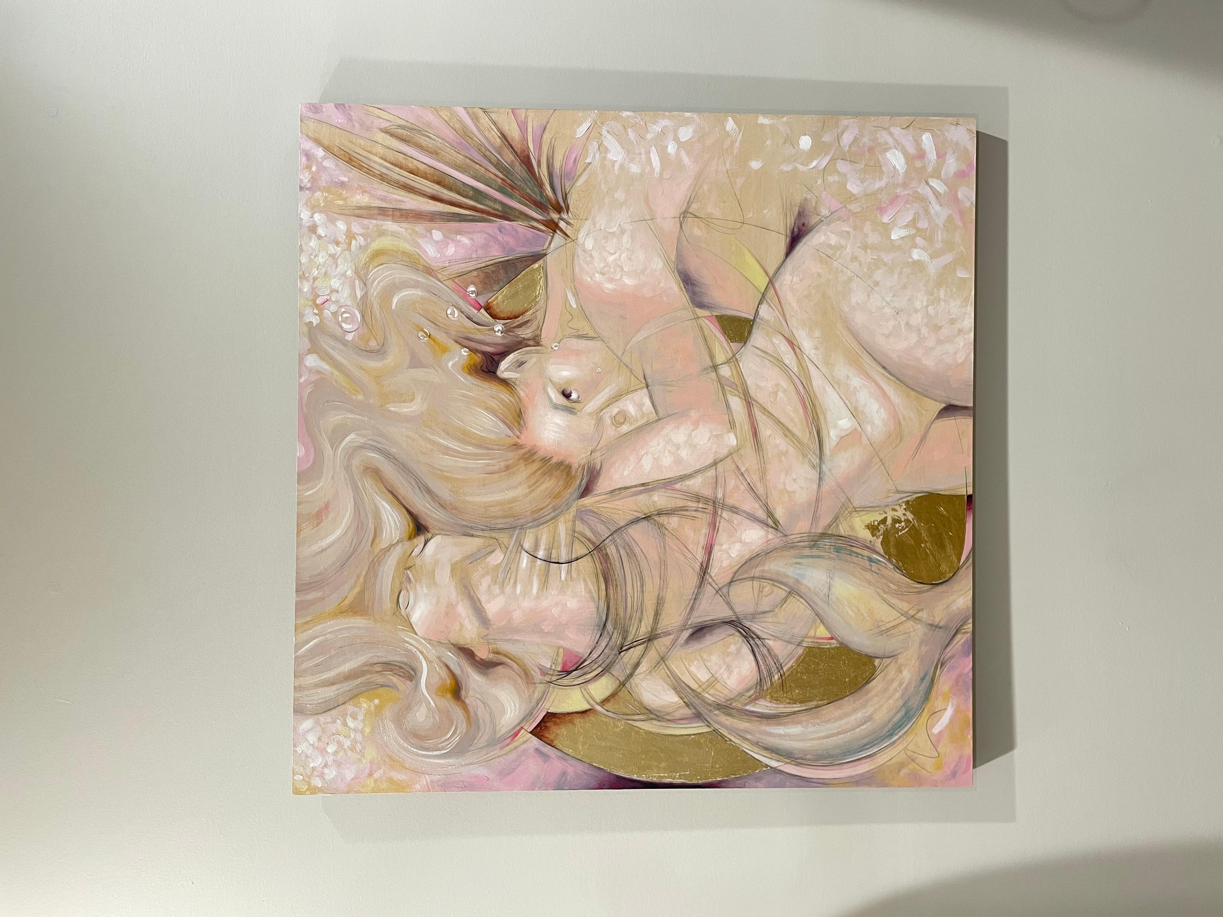 <p>Artist Comments<br>Two mythological figures appear in an underwater realm. The siren symbolizes the internal struggles that humans grapple with. The artwork serves as a visual representation of artist Sumner Crenshaw's journey with mental health,
