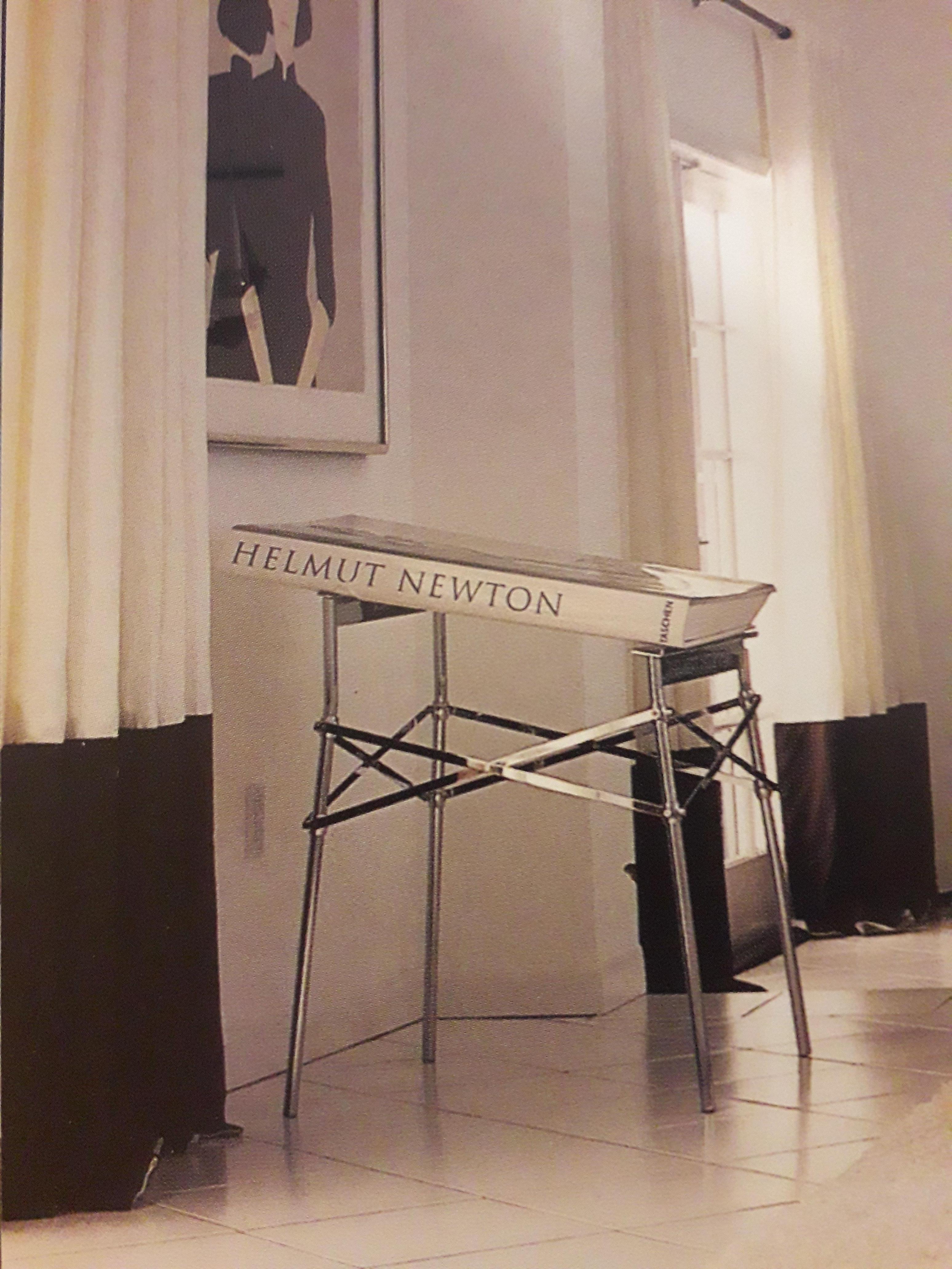 Sumo Book Helmut Newton on Philippe Starck Chrome Stand Taschenen Montecarlo In Good Condition In Lucca, IT