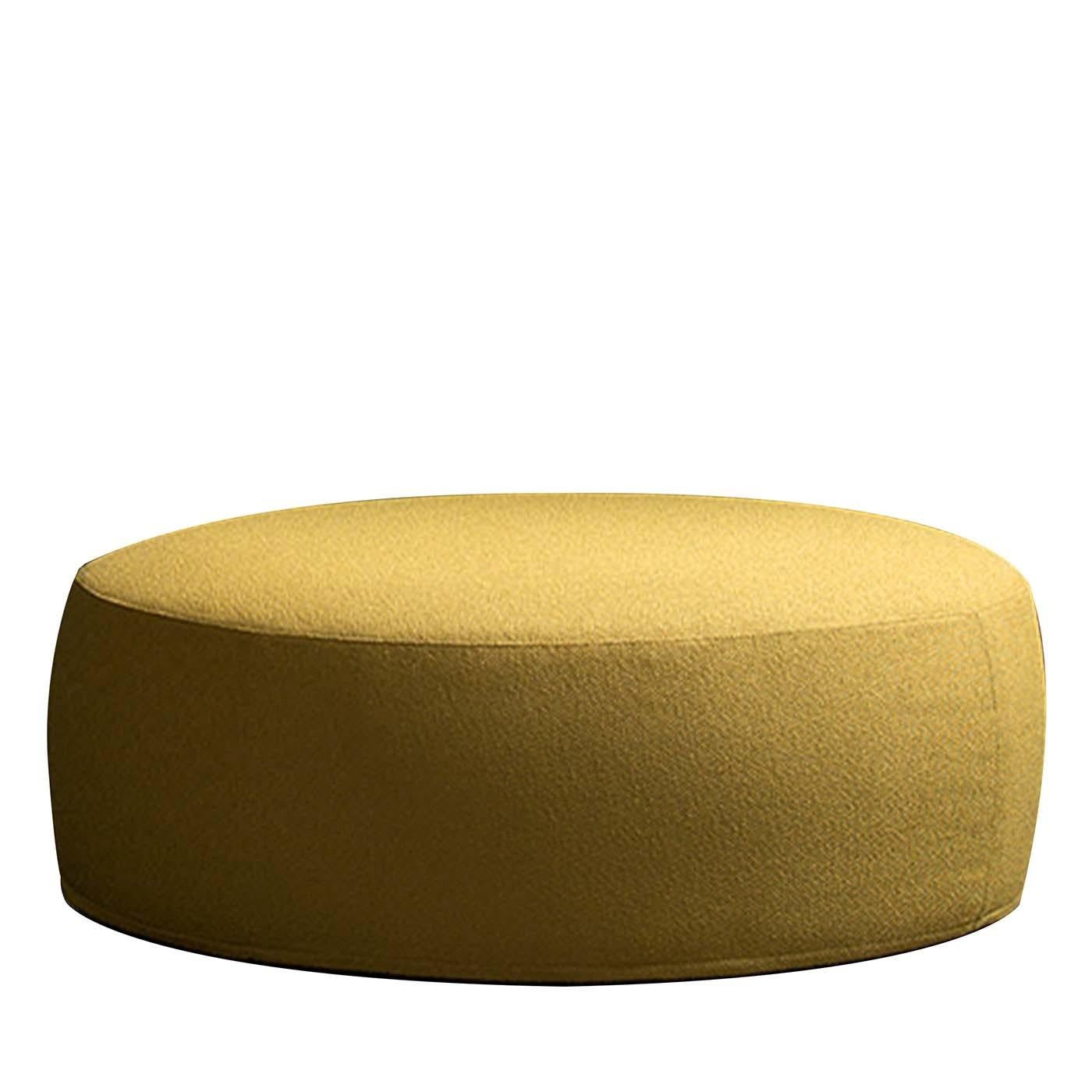 yellow pouf