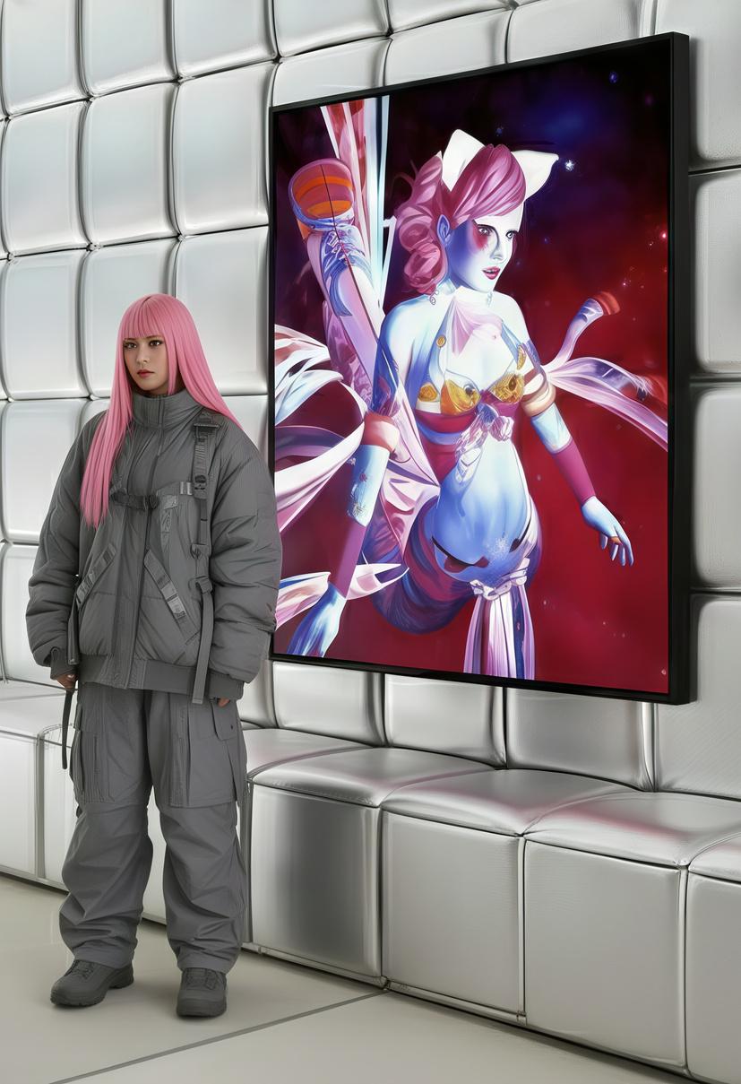 Flying Angel : Binary Serenity or Soaring Through Digital Dreams