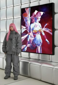 Flying Angel : Binary Serenity or Soaring Through Digital Dreams