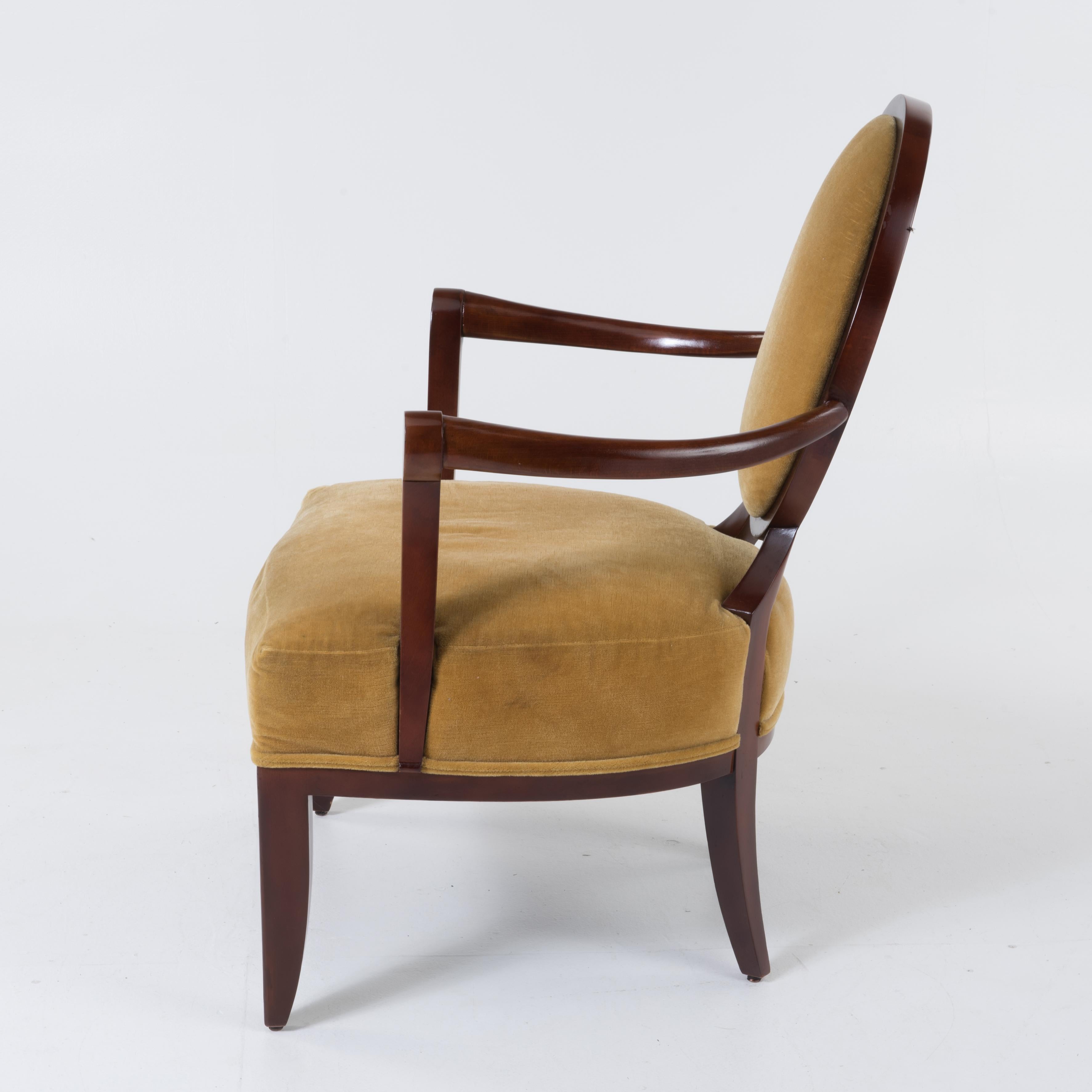 Sumptuous Barbara Barry Regency Style Mahogany Arm Chair 5
