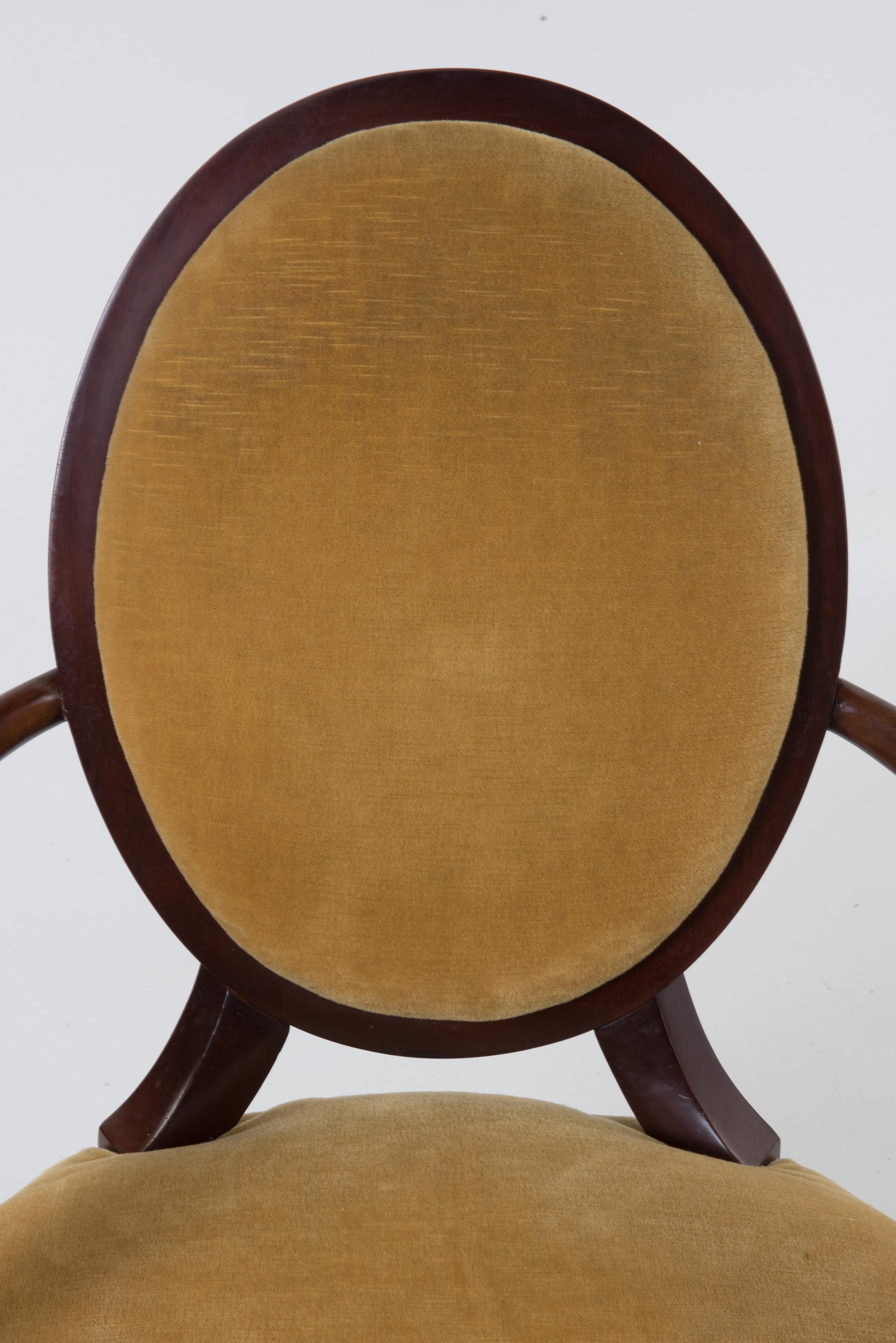 Sumptuous Barbara Barry Regency Style Mahogany Arm Chair 1