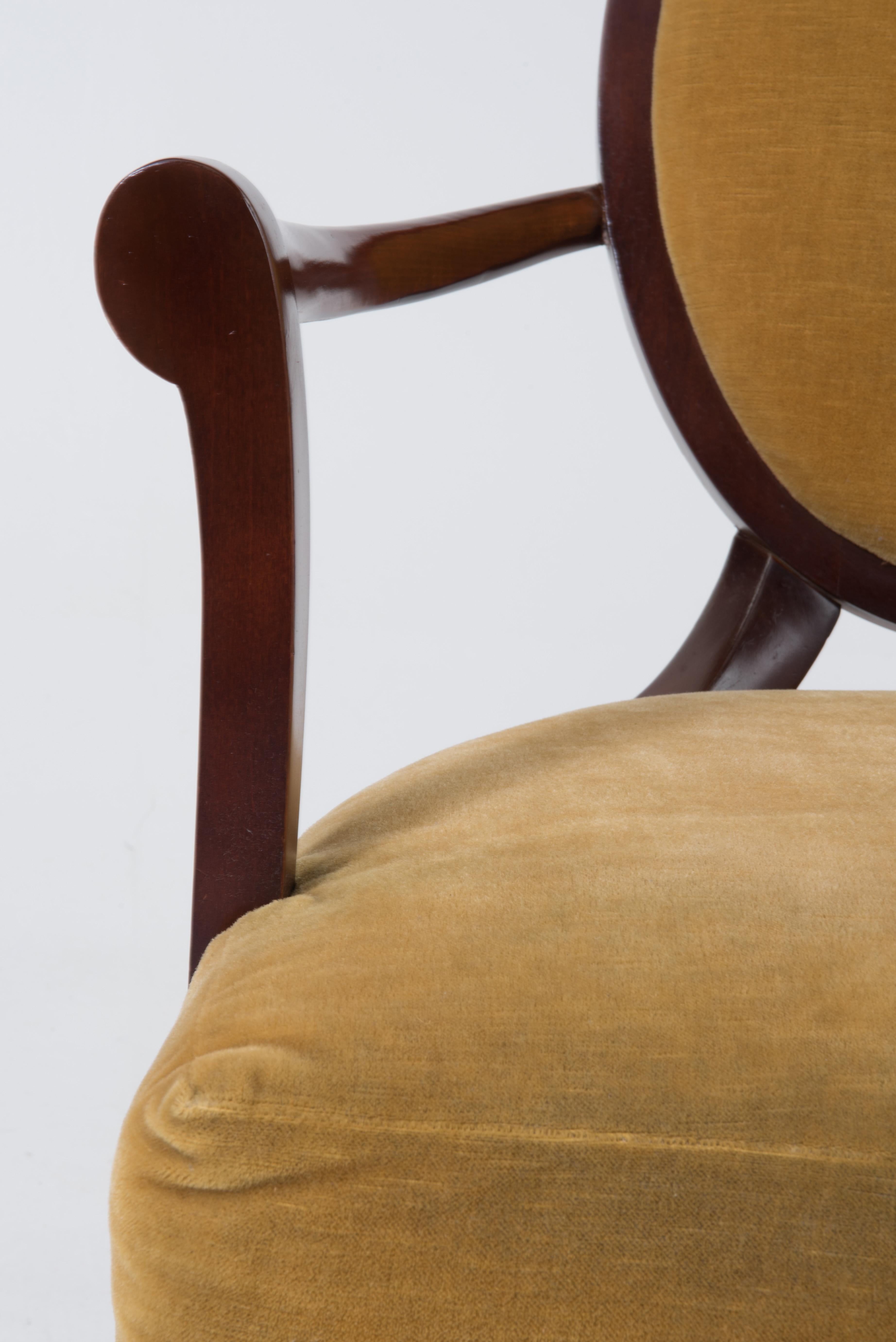 Sumptuous Barbara Barry Regency Style Mahogany Arm Chair 2