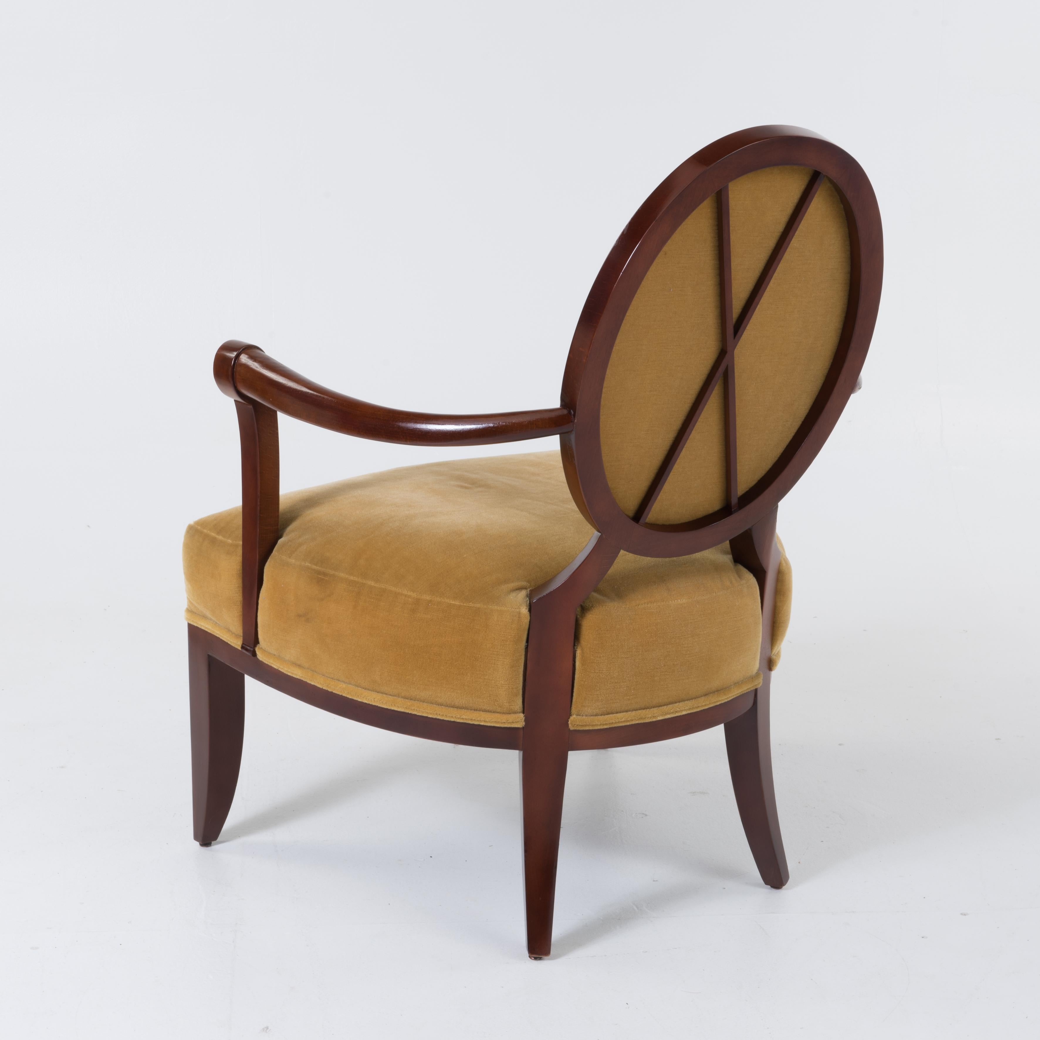 Sumptuous Barbara Barry Regency Style Mahogany Arm Chair 3