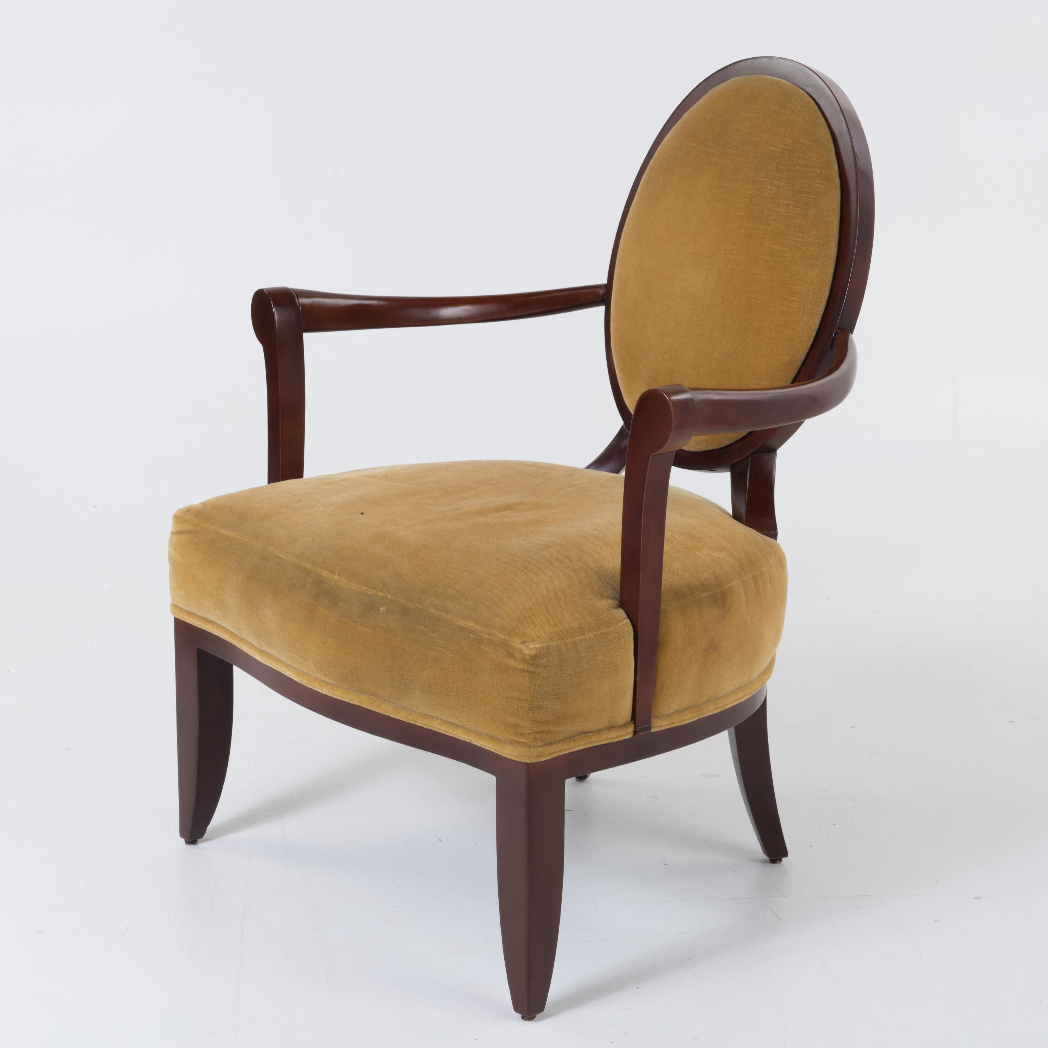 Sumptuous Barbara Barry Regency Style Mahogany Arm Chair 4