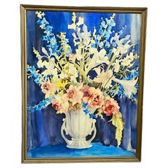 Sumptuous Cascading 1930s Floral Watercolor