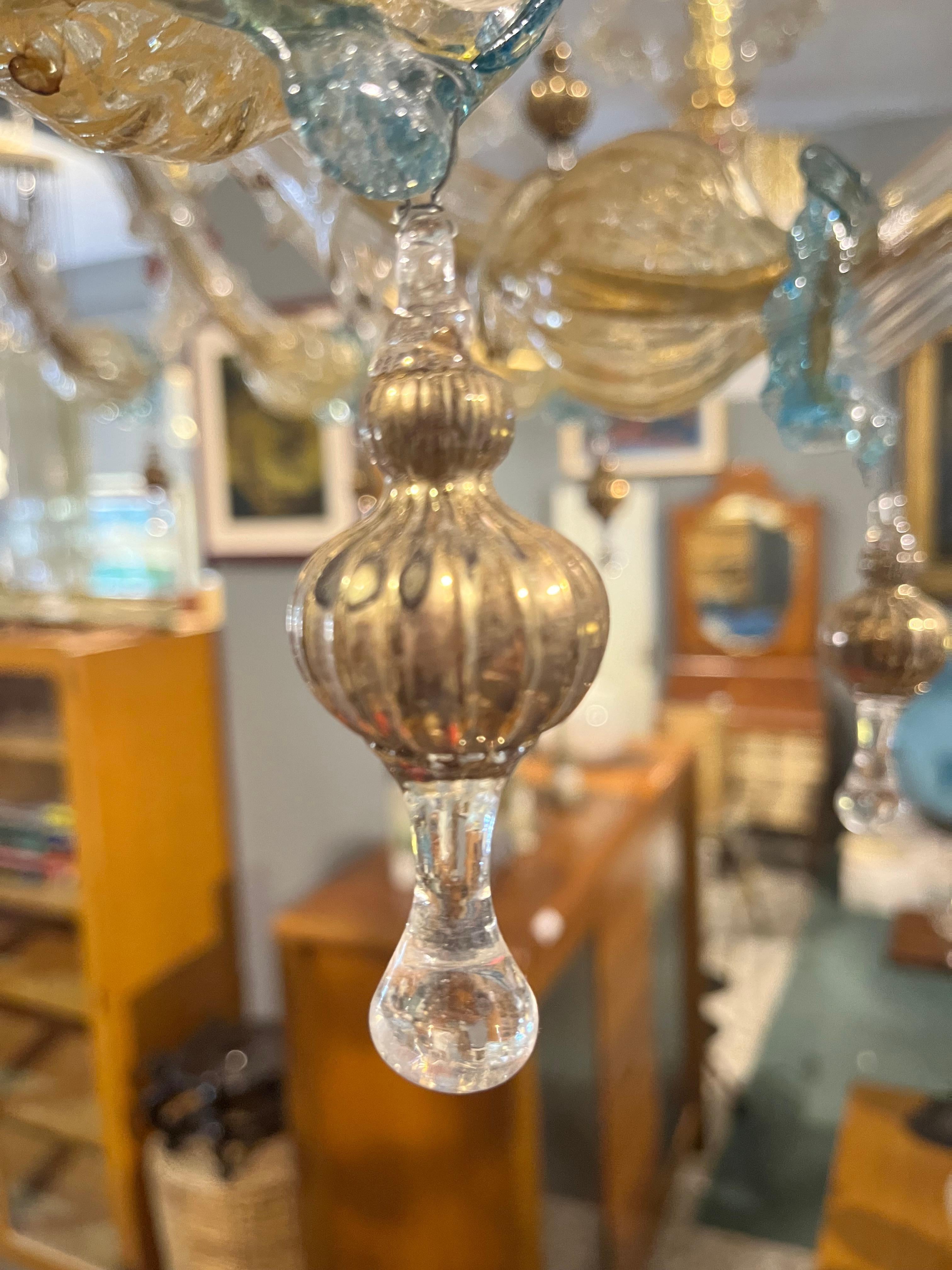 Sumptuous chandelier in Murano Ca'rezzonico with 20 lights in vendita 7