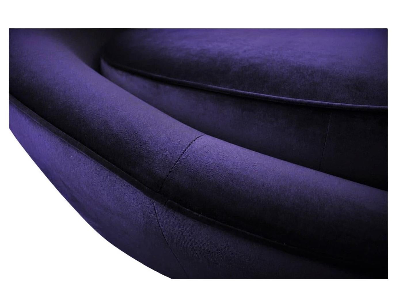 Mid-Century Modern Sumptuous Milo Baughman Style Purple 