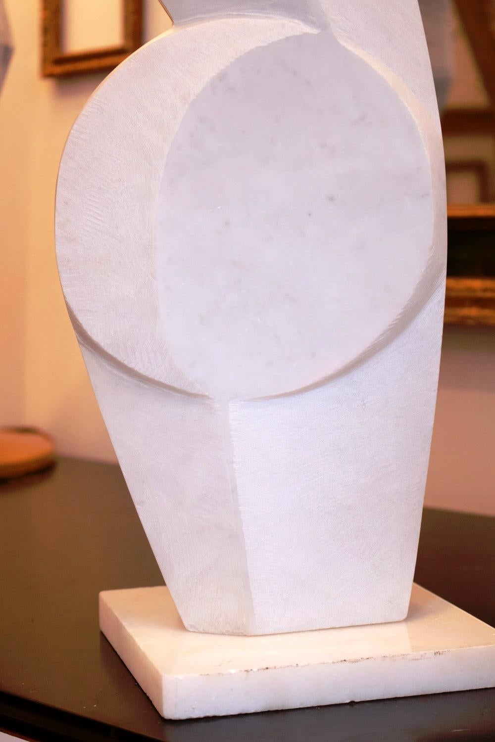 Sumptuous Hand Carved Marble Sculpture by 