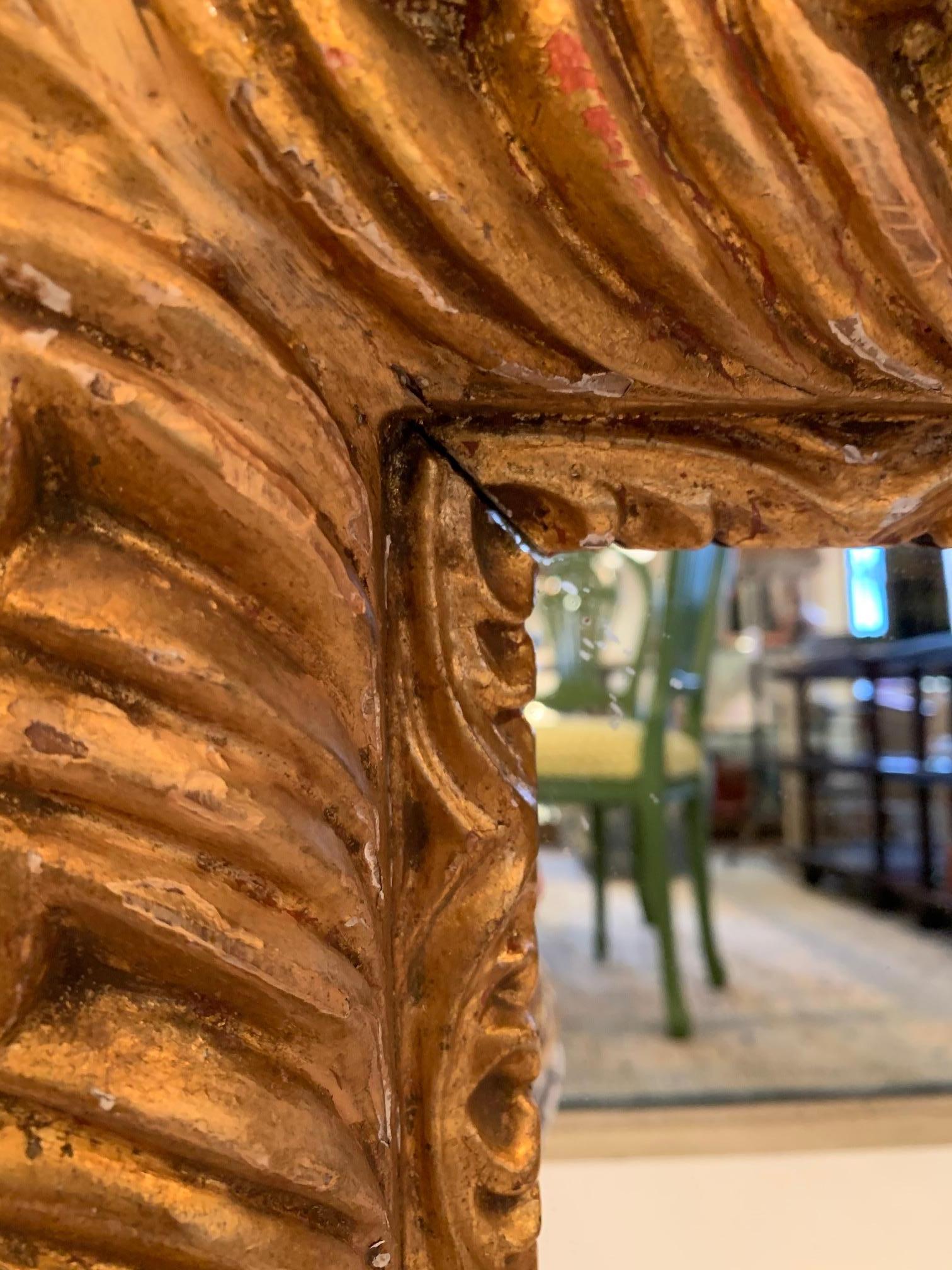 Mid-20th Century Sumptuous Italian Rococo Carved Wood Mirror