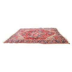Sumptuous Large Hand Knotted Antique Persian Heriz Rug