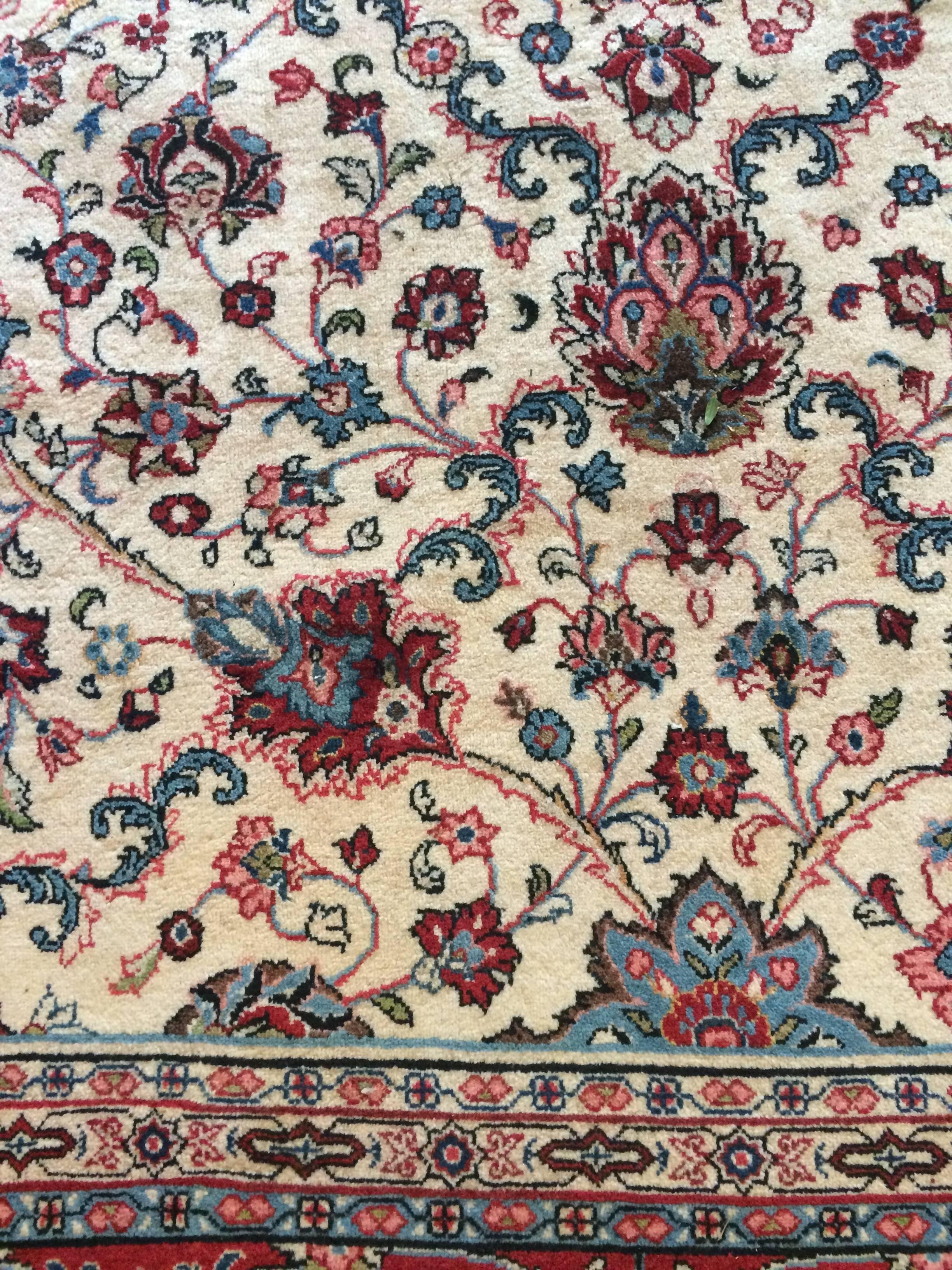 Sumptuous Large Isfahan Pakistani Rug in Jewel Tones 3