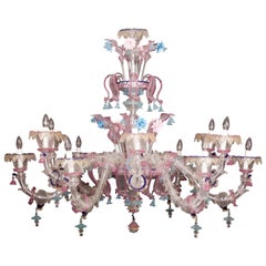 Vintage Sumptuous Murano Glass Chandelier, 1990s