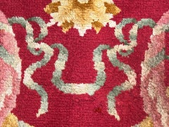 Sumptuous Red Background Savonnerie in Louis XV Style