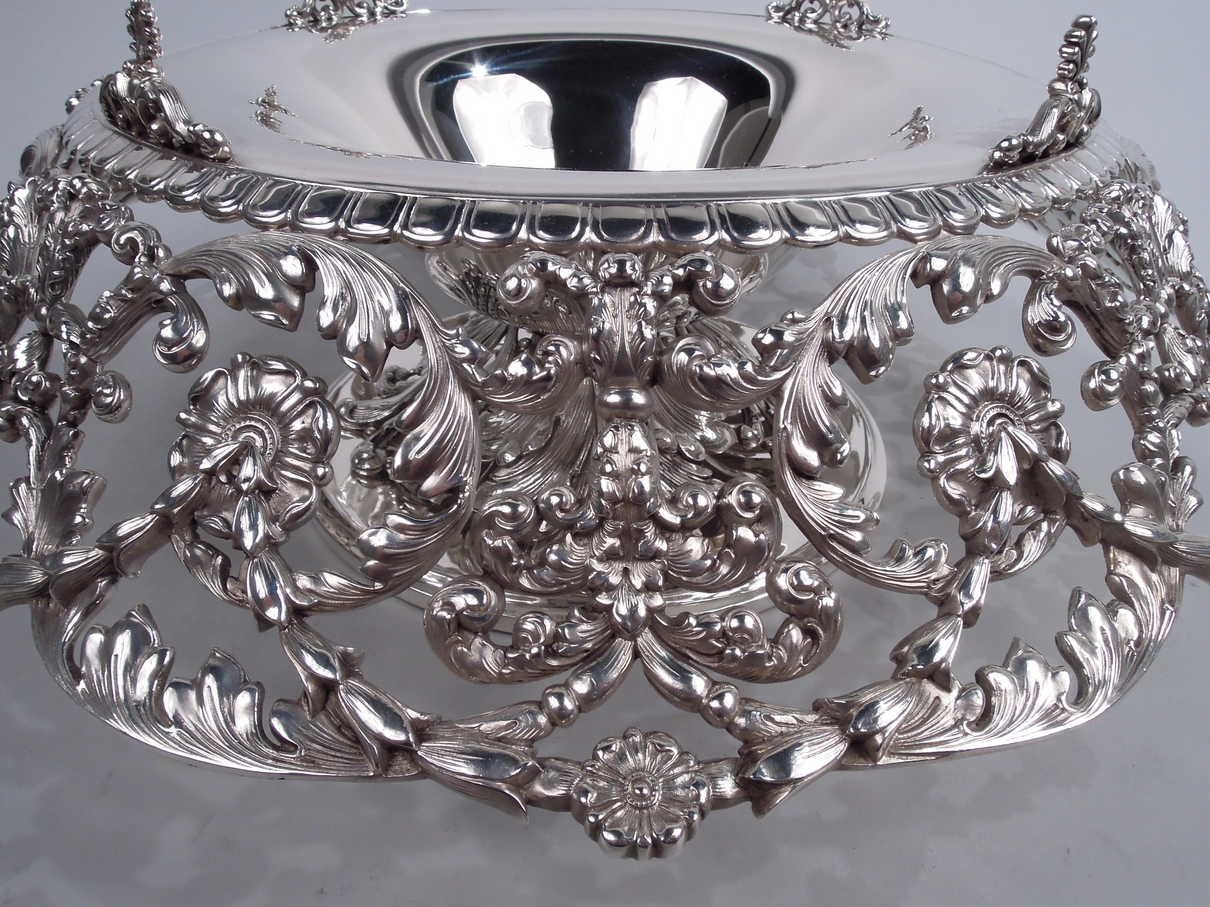 Sumptuous Tiffany Edwardian Classical Sterling Silver Centerpiece Bowl For Sale 1