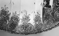 Sumptuous Tiffany Gilded Age Sterling Silver Petit-Four Plate