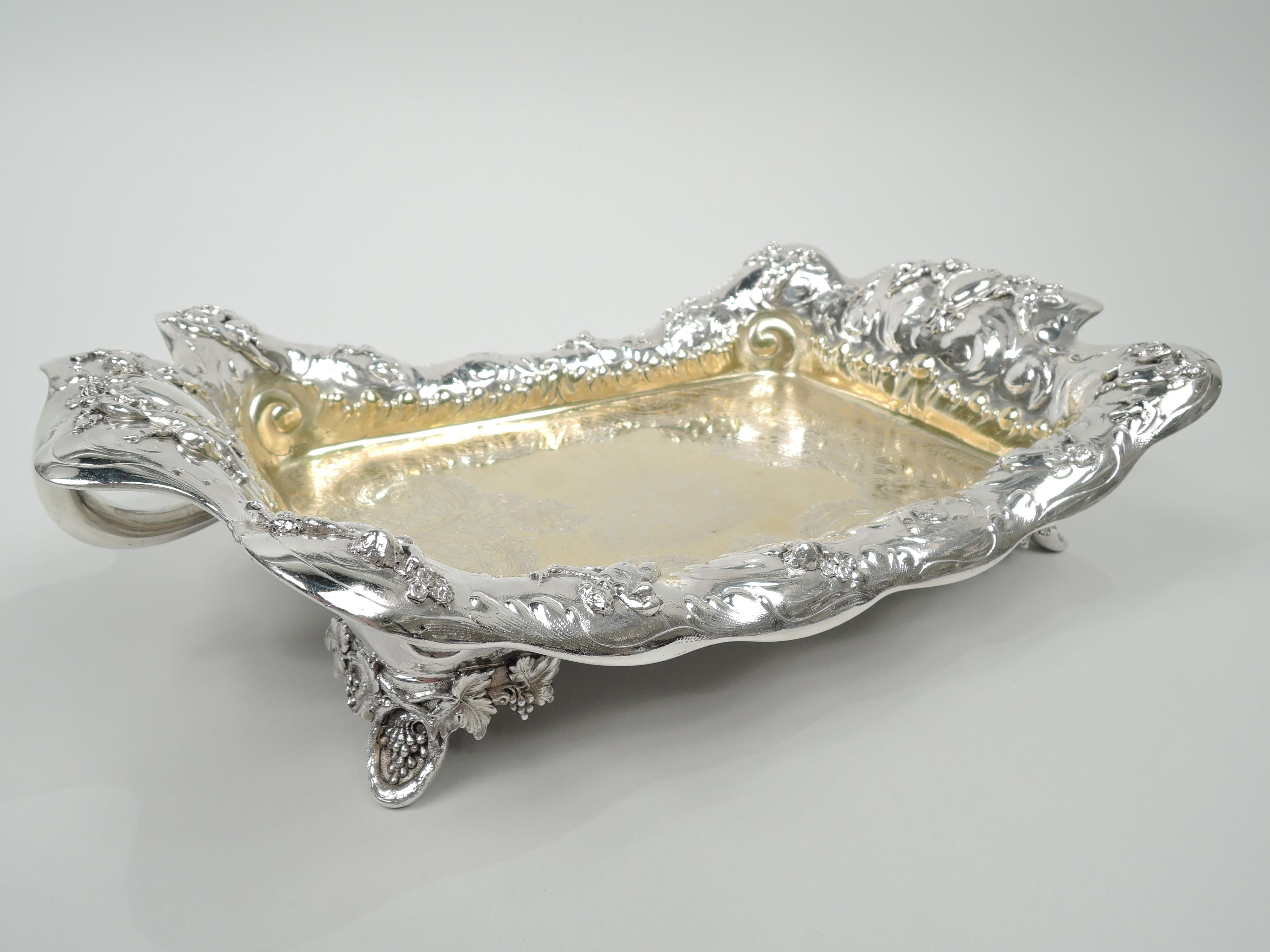 American Sumptuous Tiffany Victorian Classical Sterling Silver Serving Dish For Sale