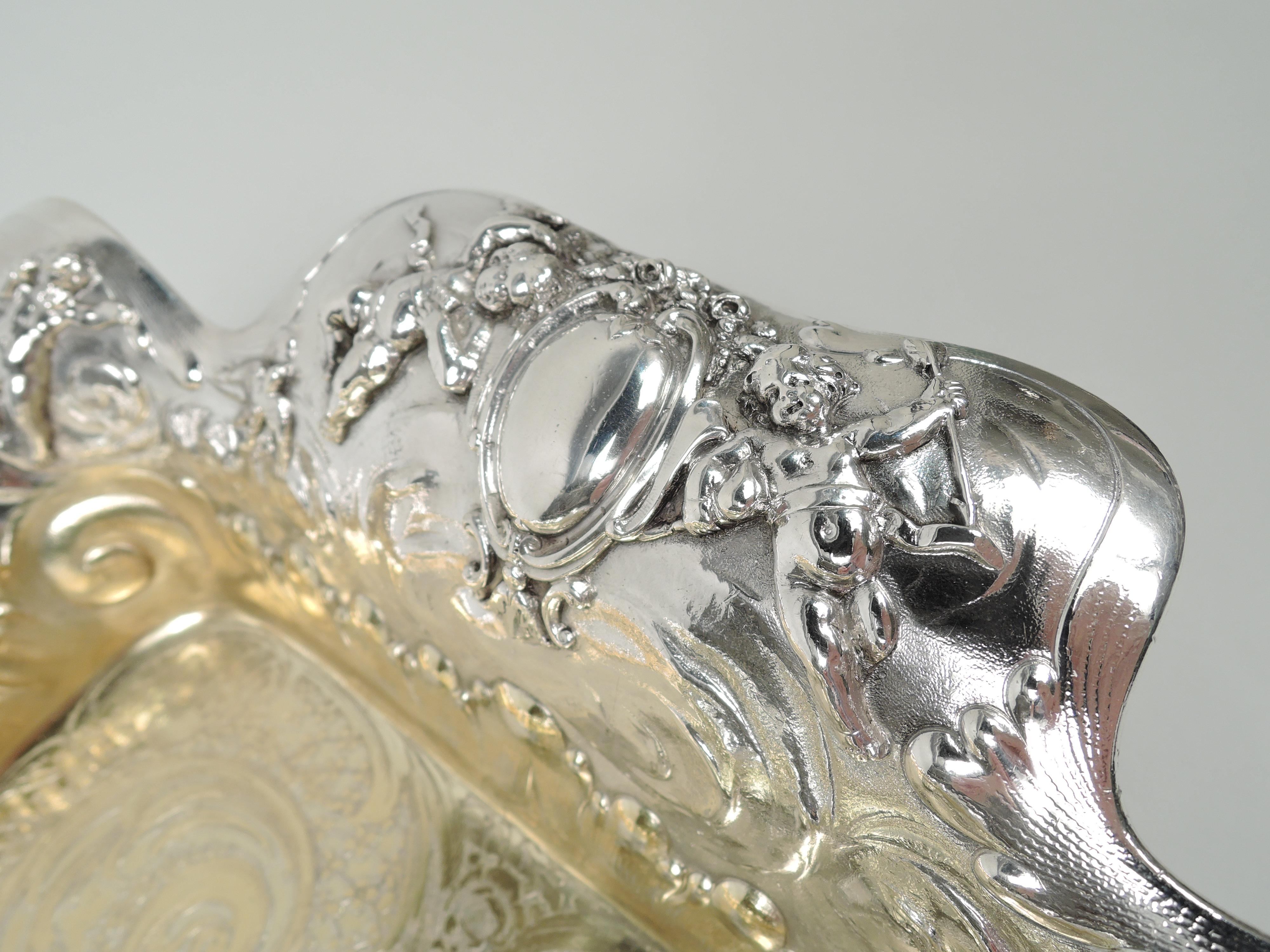prächtige viktorianische klassische Servierschale aus Sterlingsilber von Tiffany (amerikanisch)