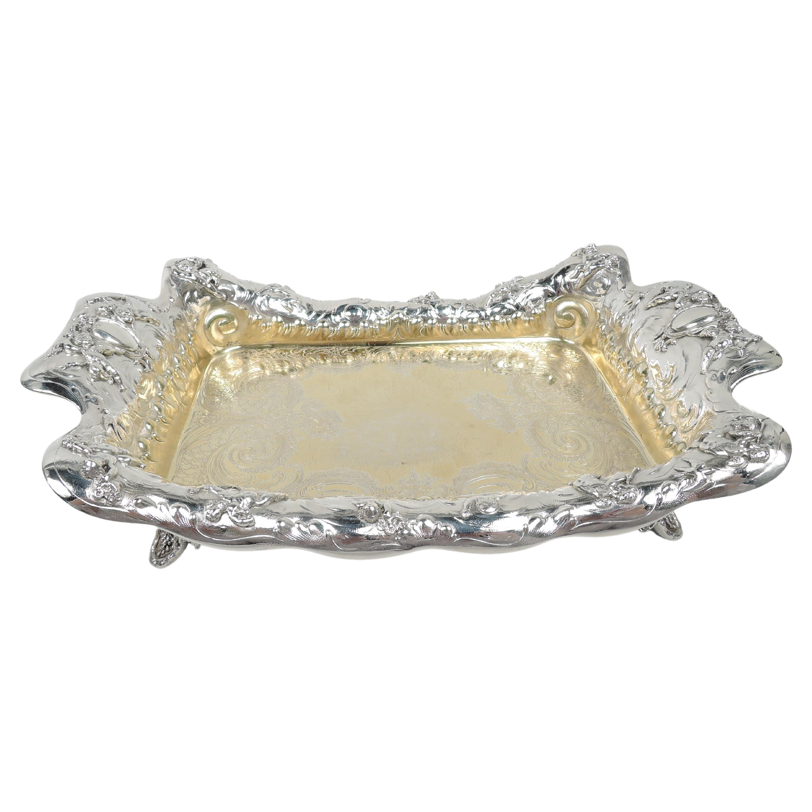 Sumptuous Tiffany Victorian Classical Sterling Silver Serving Dish For Sale