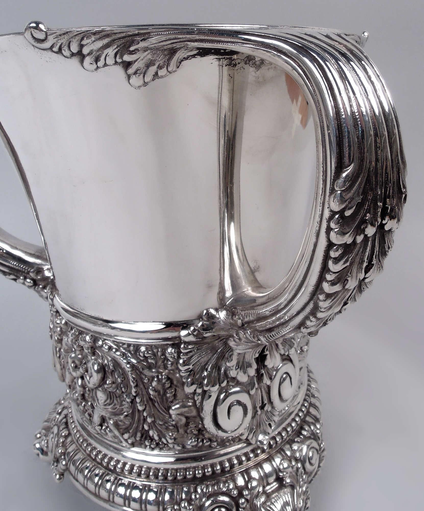 Beaux Arts Sumptuous Tiffany Wine Cooler in Beaux-Arts Olympian Pattern For Sale