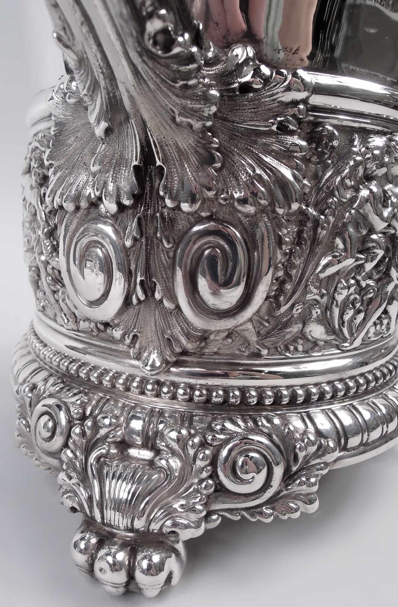 American Sumptuous Tiffany Wine Cooler in Beaux-Arts Olympian Pattern For Sale