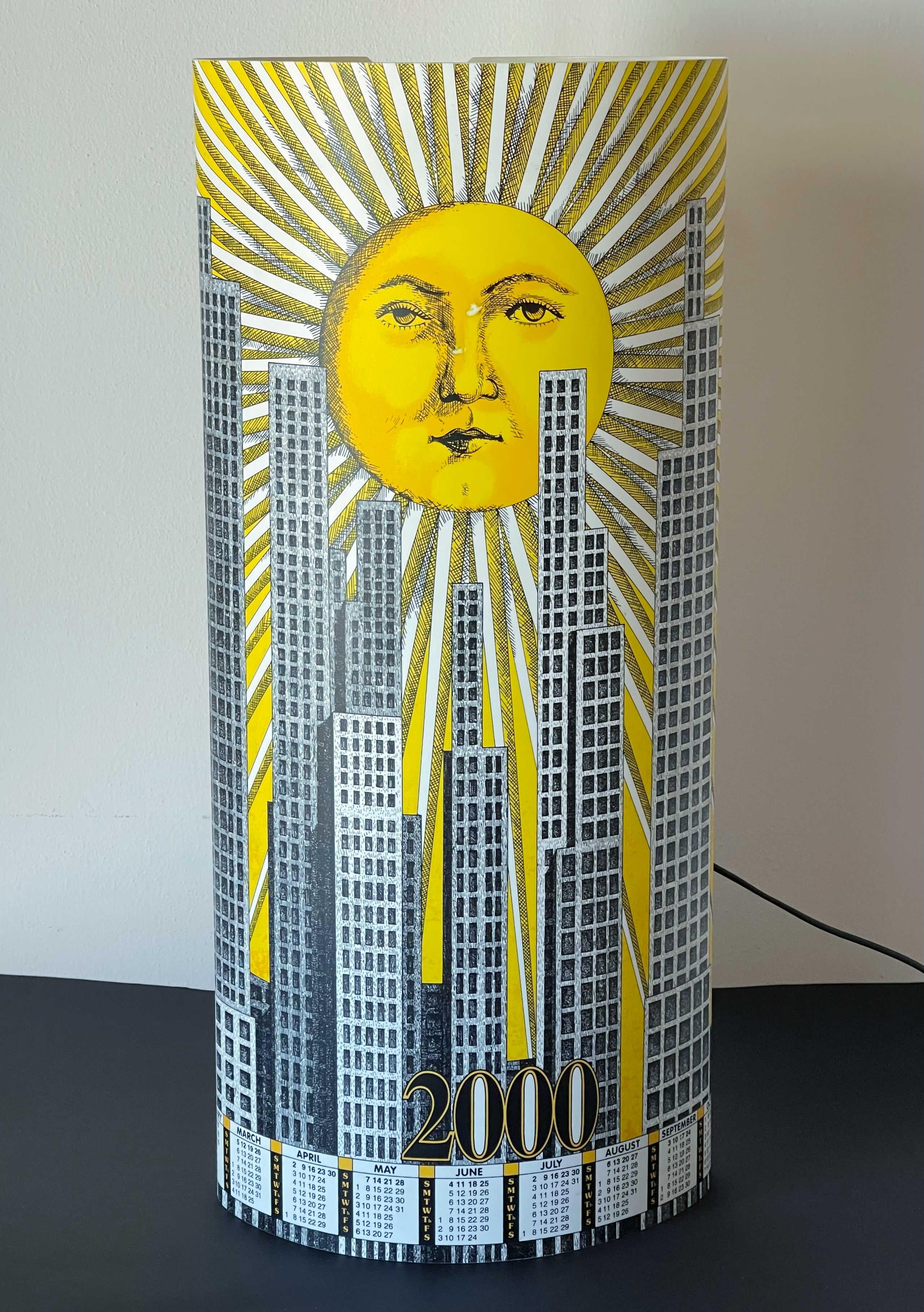 Mid-Century Modern Sun 2000 Table Lamp by Fornasetti