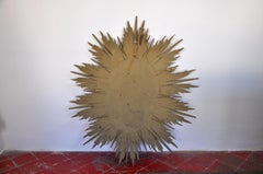 Sun and Ears Mirror in Gilded Wood Early 20th Century
