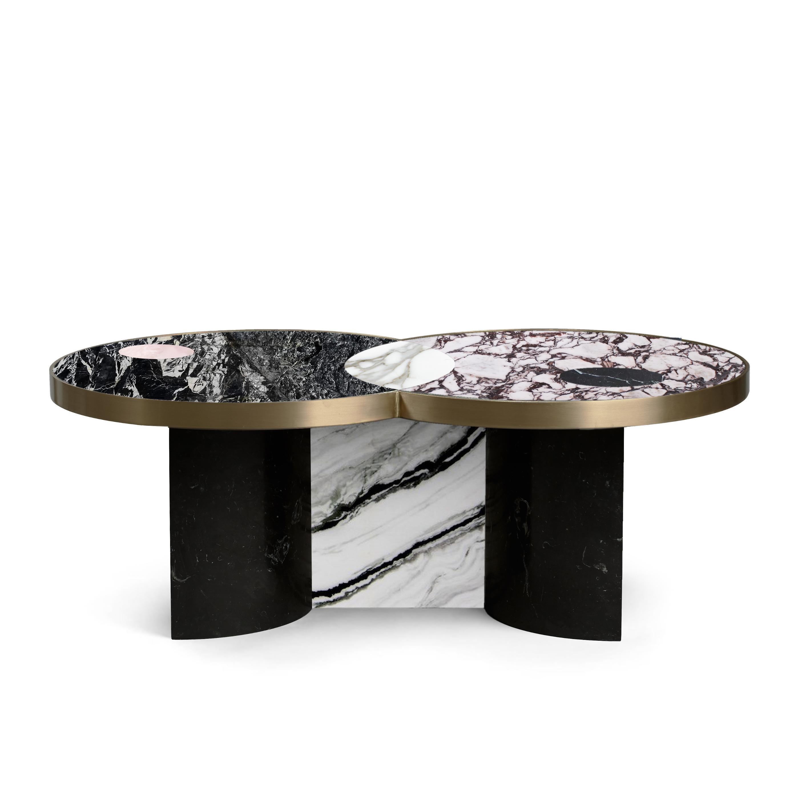 half round marble table