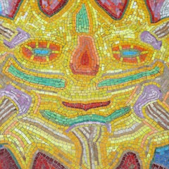 "Sun and Two Trolls" – Large Polychrome Mosaic Artwork by Herman Stilling