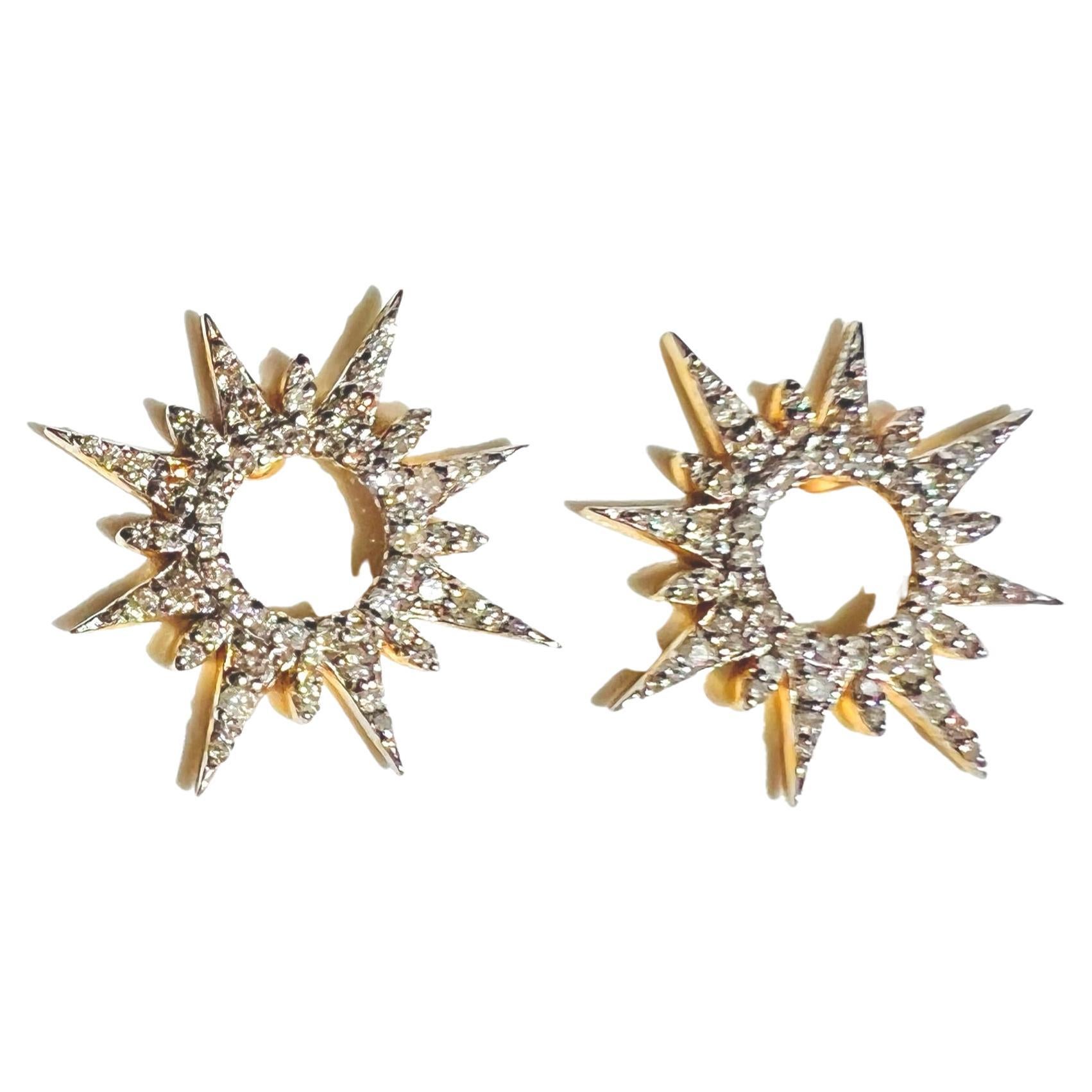 Sunburst & Pearl Earrings in Gold Filled or Titanium Ear Wires