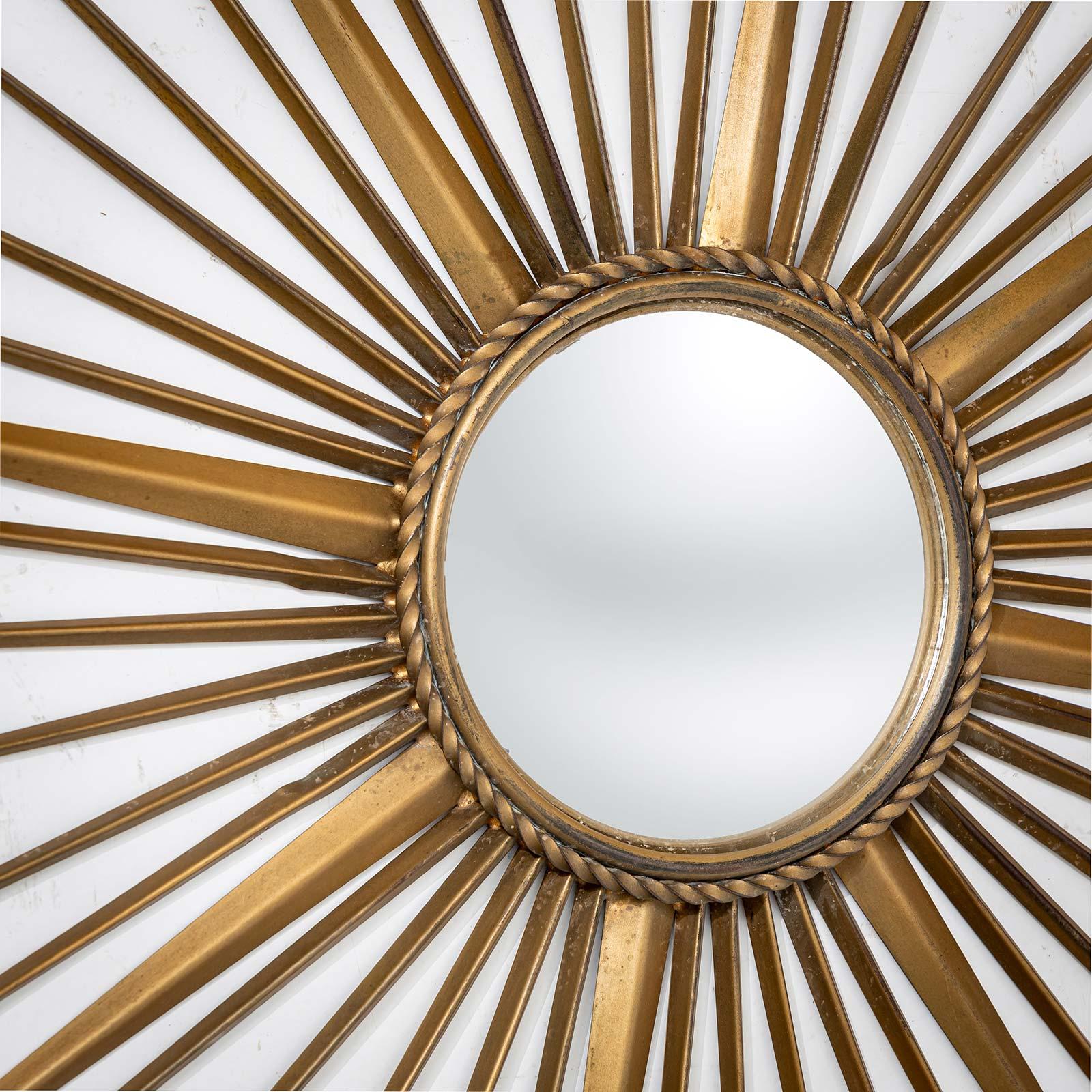 Français Miroir à éclats de soleil, France, milieu du 20e siècle en vente