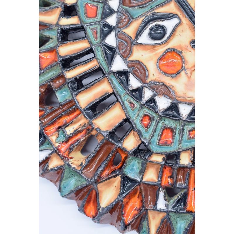 Soleil en céramique de Roland Zobel - Ateliers des Cyclades France Anduze, 1960s 7