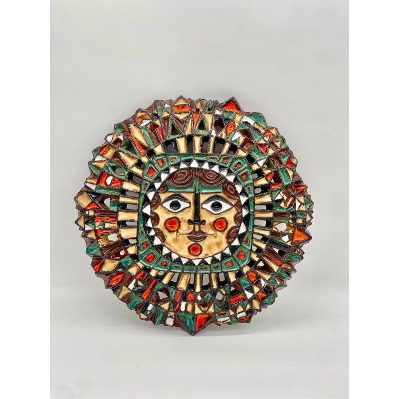 Soleil en céramique de Roland Zobel - Ateliers des Cyclades France Anduze, 1960s 8