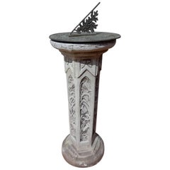 Vintage Sun Dial Cast Stone