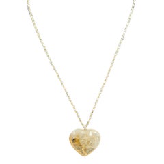 Sun-Drenched Citrine: Artisanal Heart Statement Necklace