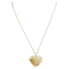 Sun-Drenched Citrine: Artisanal Heart Statement Necklace