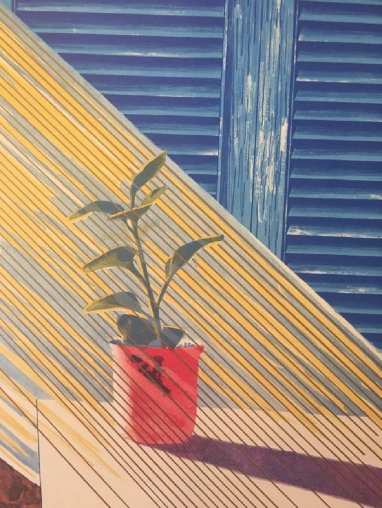 David Hockney exhibition poster designed and created in 1981