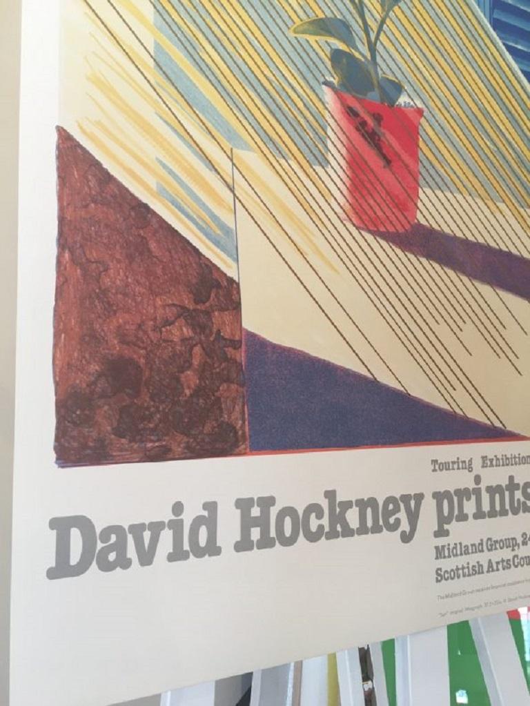 Sun from the Weather Series David Hockney 1981 Exhibition Poster In Excellent Condition In Melbourne, Victoria