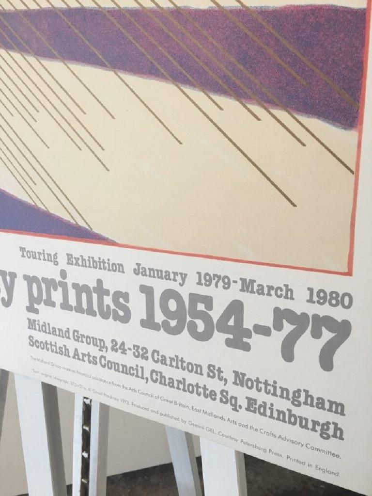 Late 20th Century Sun from the Weather Series David Hockney 1981 Exhibition Poster
