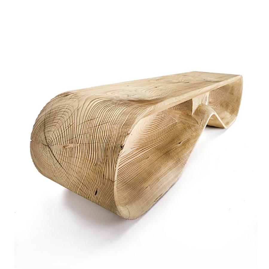 Hand-Crafted Sun Glasses Bench in Solid Cedar Tree Wood