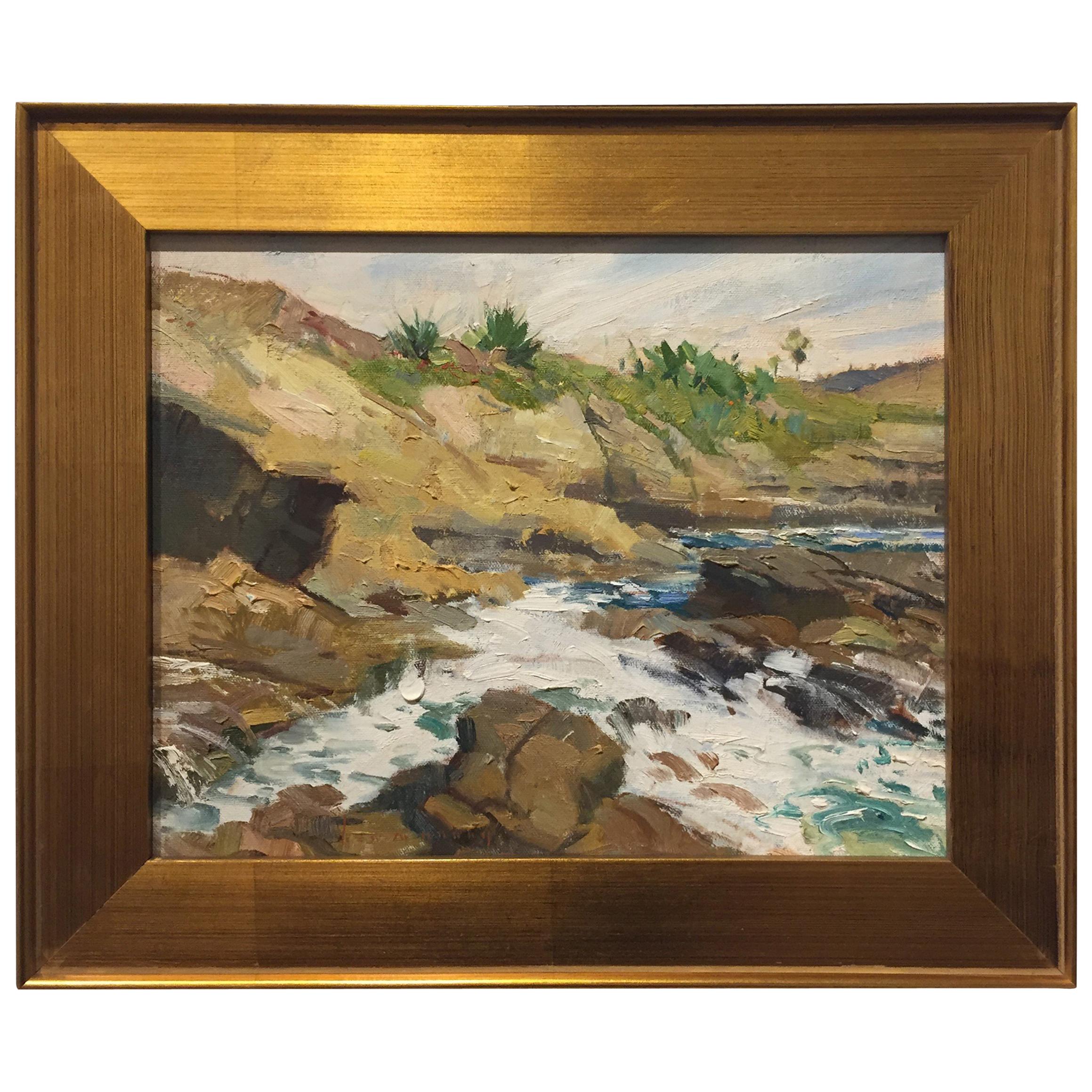 "Sun Gold Point, La Jolla" Plein Air Painting by Ben M. Young