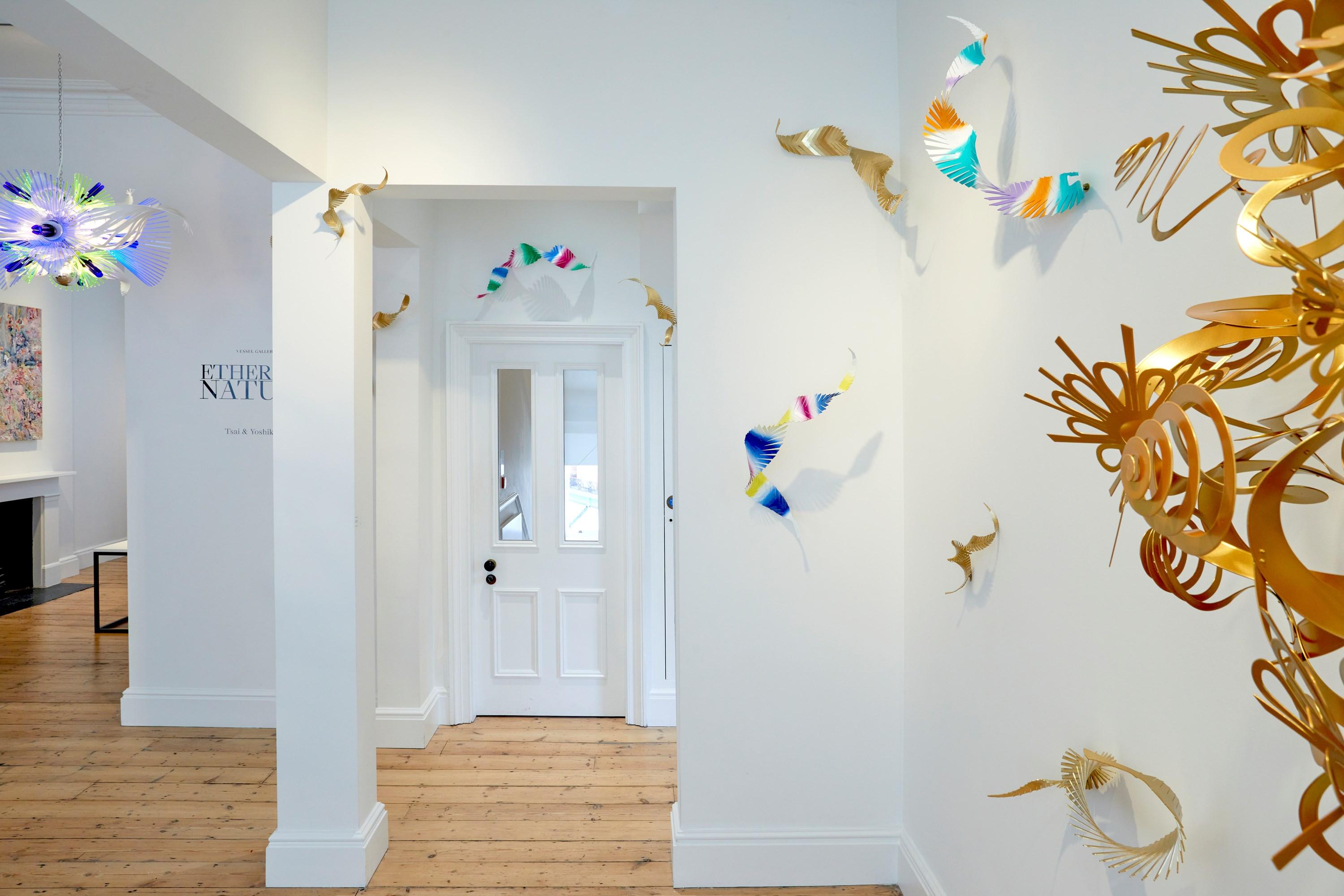 Hand-Crafted Sun Golden 108 No 2, a powder coated aluminium artwork by Tsai & Yoshikawa For Sale