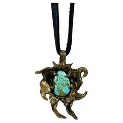 Sun Guardian (Turquoise Pendant) by Ken Fury